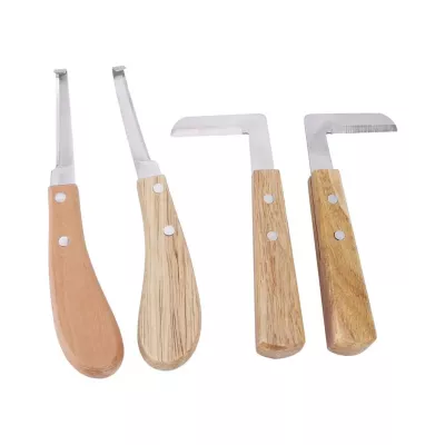 Veterinary Grade Hoof Trimmer Knife L Shaped Design for Equine Hoof Maintenance