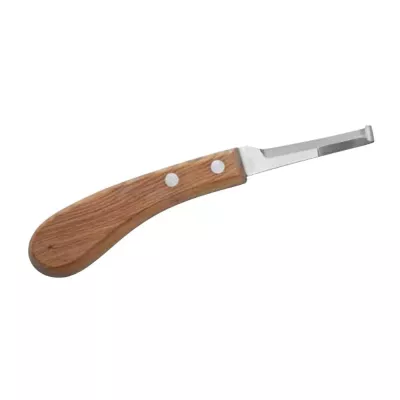 Stainless Steel Hoof Trimming Knife with Wooden Handle for Equine Hoof Repair