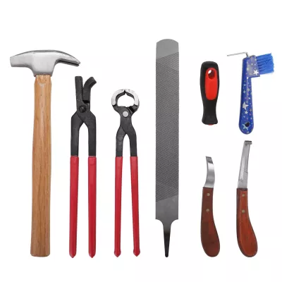 CE Certified Horse Hoof Repair Kit Professional Farrier Tools Stainless Steel