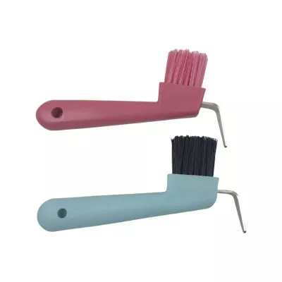 Heavy Duty Horse Hoof Pick and Brush Stainless Steel Manual Hoof Care Tool for Trimming