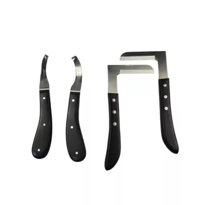 Stainless Steel Equine Hoof Trimming Tool Manual Farrier Instrument for Horse Care