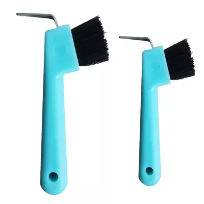 Stainless Steel Hoof Pick with Brush Equine Hoof Trimmer Manual Veterinary Tool