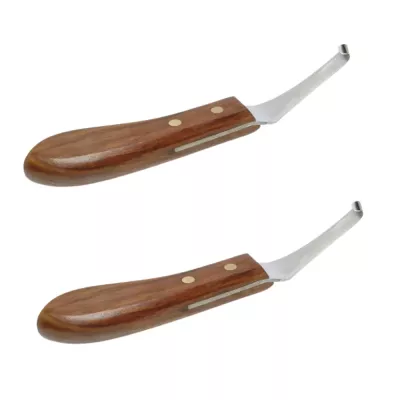 Custom OEM Horse Hoof Trimming Knife Double Edge Stainless Steel Farrier Veterinary