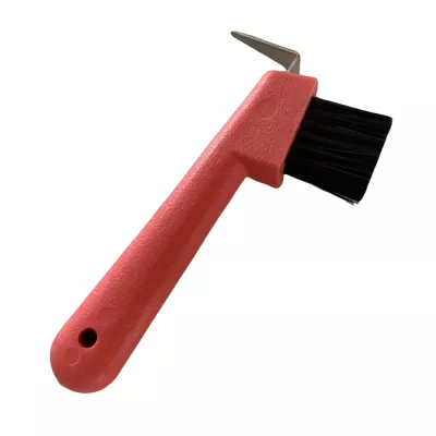 Veterinary Orthopedic Hoof Pick with Brush Stainless Steel Horse Hoof Maintenance Tool