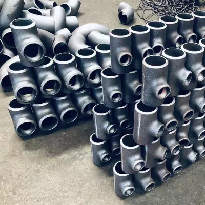 A234 WPB Carbon Steel Welded Tee for Steam Pipelines