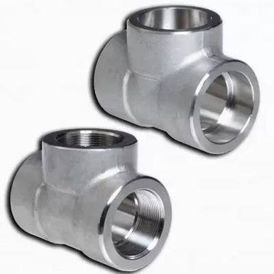 Polished Stainless Steel Socket-Weld or Threaded Tee