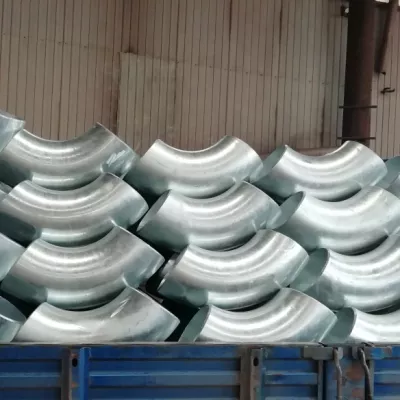 Hot-Dip Galvanized Carbon Steel 90-Degree Elbow