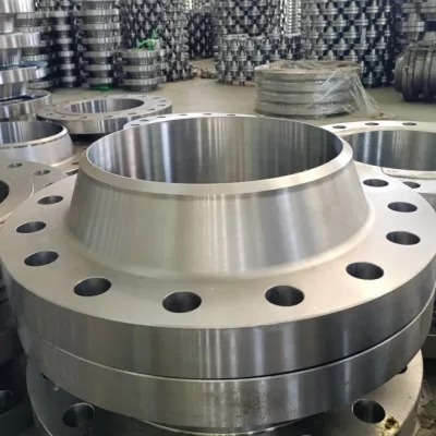 Stainless Steel Weld-Neck RF Flange with Polished Face
