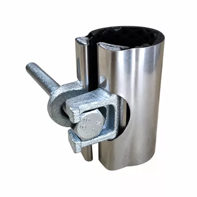 SS304 Stainless Steel HDPE Plastic Water Pipe Coupling Leak Straight Pipeline Repair Clamp