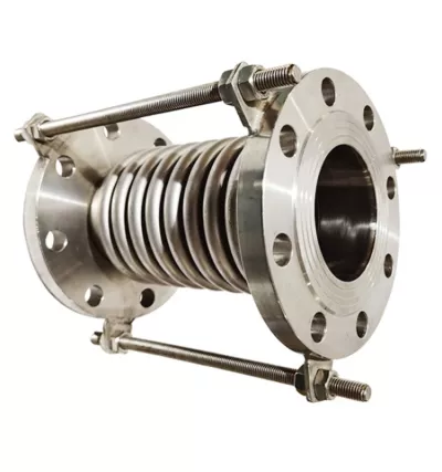 Compensateur d'extrémité à bride d'air à vapeur Ss304 Joints de dilatation flexibles en métal Soufflet