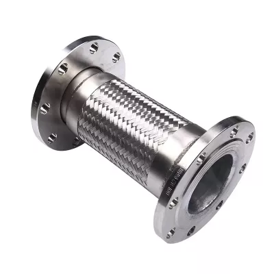Tuyau flexible en métal tressé d'acier inoxydable de joint de dilatation avec le tuyau de machine à laver tressé en métal d'extrémité de bride