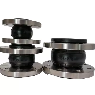 Fabricant EPDM Flexible ss304 résistant connecteur expanse joint caoutchouc avec PN16 bride caoutchouc soufflet joint expansion
