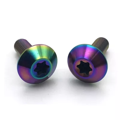 2024 nuevas llegadas prototipo anodizado tornillos de cabeza hueca de 12 puntos Gr5 M5 M8 M10 Hex Truss bicicleta 3Mm Ufo tornillos de titanio