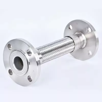 Tuyau flexible en acier inoxydable PTFE pour conduite de carburant tuyau en métal flexible en maille Ss304 pour joint de bride d'eau tuyau flexible tressé