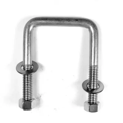 Pernos en U cuadrados de todos los tamaños de acero al carbono galvanizado Grado 8,8 Perno en forma de U Pernos y tuercas especiales en U
