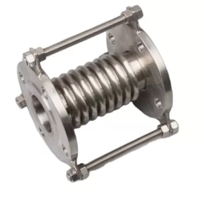 Fourniture directe d'usine en acier inoxydable à bride pipeline connecté soufflet métallique joint de dilatation compensateur ondulé