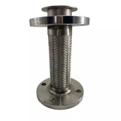 Métal flexible en acier inoxydable 316l tourné à une extrémité de haute qualité avec tuyau tressé en Ptfe