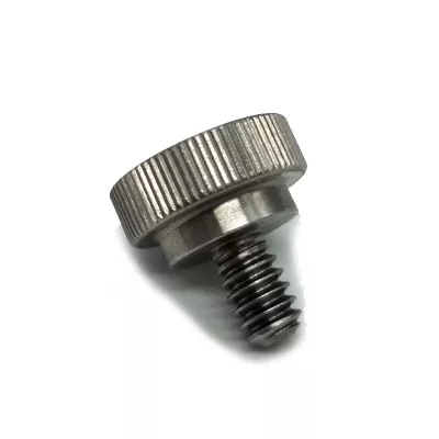 Tornillos de pulgar moleteados de acero inoxidable, cabeza grande redonda, cabeza plana, venta al por mayor