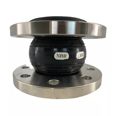 Joint de dilatation flexible en caoutchouc EPDM/NBR nitrile avec brides en acier inoxydable pour tuyauterie