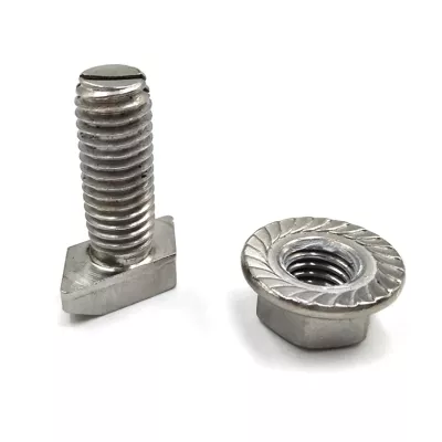 Fixadores M3 M4 M5 M6 M8 M10 Fornecedor de parafusos de aço inoxidável T Parafuso t14 Parafuso T Cabeça Parafusos e porca