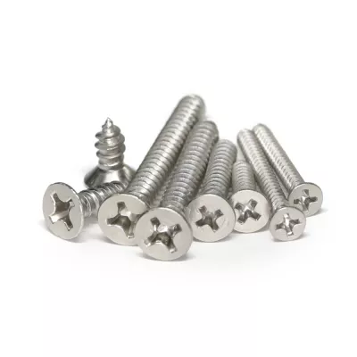 Tornillo autorroscante phillips de acero inoxidable, cabeza plana avellanada din 7981, de alta calidad
