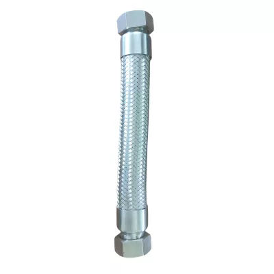 Tuyau ondulé en métal flexible fileté en acier inoxydable tressé à la corrosion à haute température de haute qualité