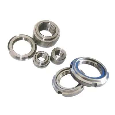 Großhandel Anpassen Metall Hardware M2 M3 M4 M5 M6 din981 Standard Stahl runde Schlitz wellen mutter