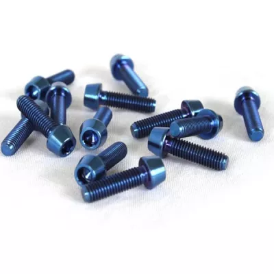 Tornillos de titanio Recién llegados Tornillos de panel cautivo de oxidación anódica M6 M8 M10 M18 M4 T15 Torx Bicicleta M2 Tornillo de titanio