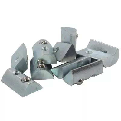M3 M4 M5 M6 M8 Aluminium Profiel Extrusie Vierkant T Slot-Moer Kogelveer Vernikkelde Stalen Druppelrol In T Sleufmoeren