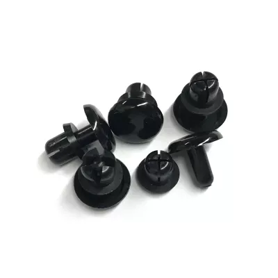 Nhựa phẳng Snap Nylon gai đinh tán màu đen nhựa nylon gai đinh tán Ratchet Đen Nylon đẩy đinh tán