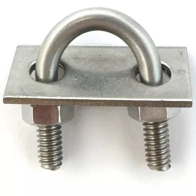 Acero inoxidable galvanizado en caliente de tamaño personalizado de alta calidad SS316 tipo U en forma de bloqueo Ubolt abrazadera de tubo perno cuadrado en U para camión