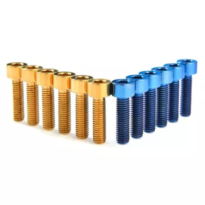 Proveedores de fábrica Tuercas y pernos anodizados de titanio Tornillos autoperforantes M5 M10 Hexalobular Tornillo interno de titanio Chicago M4