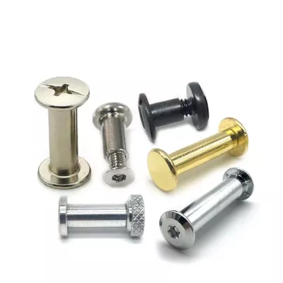 Tornillos Chicago, cabeza avellanada, Perno sexual, remache de poste de encuadernación, acero inoxidable, tornillo macho y hembra m3, tornillos Chicago para cuero