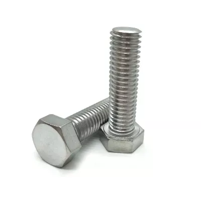 Din 931 Din 933 M8 M4 Perno de cabeza hexagonal Grado 4,8/8,8/10,9/12,9 Rosca Perno hexagonal y tornillo de tuerca