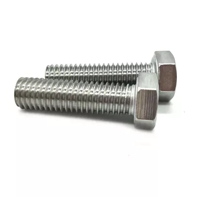 Tornillo de tuerca y perno de grado 8,8 Din931 Din933 Perno hexagonal galvanizado métrico de acero inoxidable