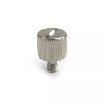 Tornillo moleteado, rosca recta ranurada, cabeza cilíndrica m4, tornillo de pulgar
