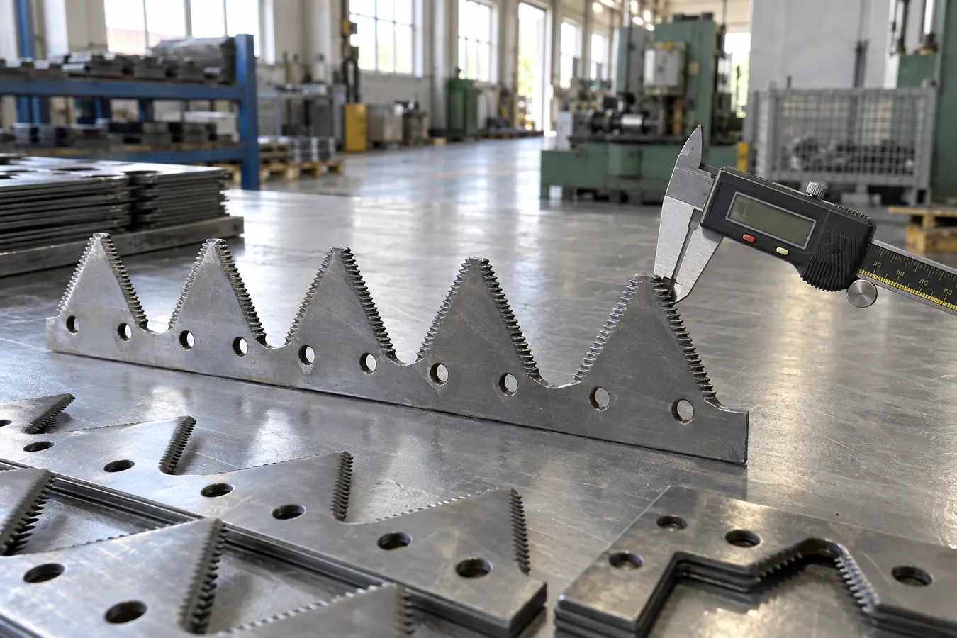 Combine harvester cutting equipment and metal parts