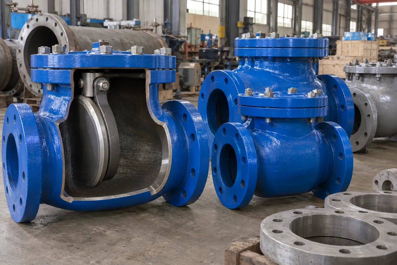 Pipe and pipeline hardware in an industrial setting