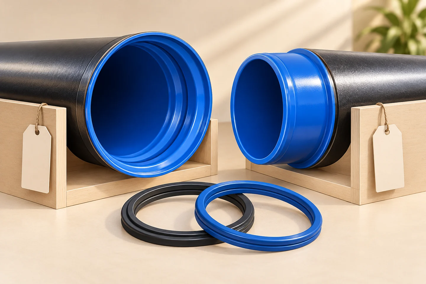 Socket-Joint Steel Pipe for Water Supply Projects — illustrated delivery and identification concept