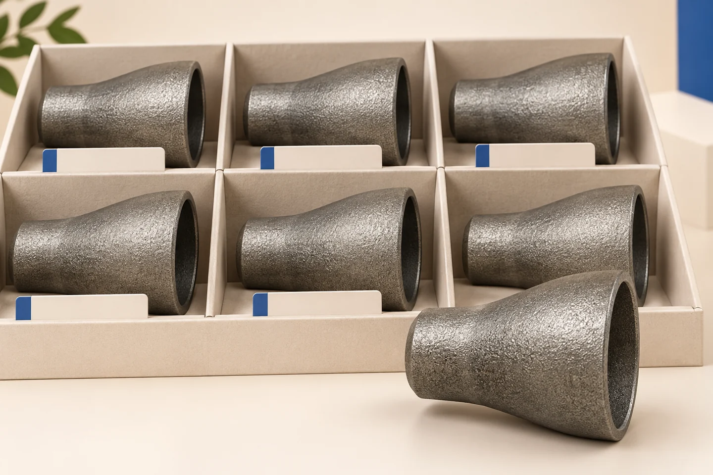 Pipe Reducers with Defined End and Wall Requirements — illustrated delivery and identification concept