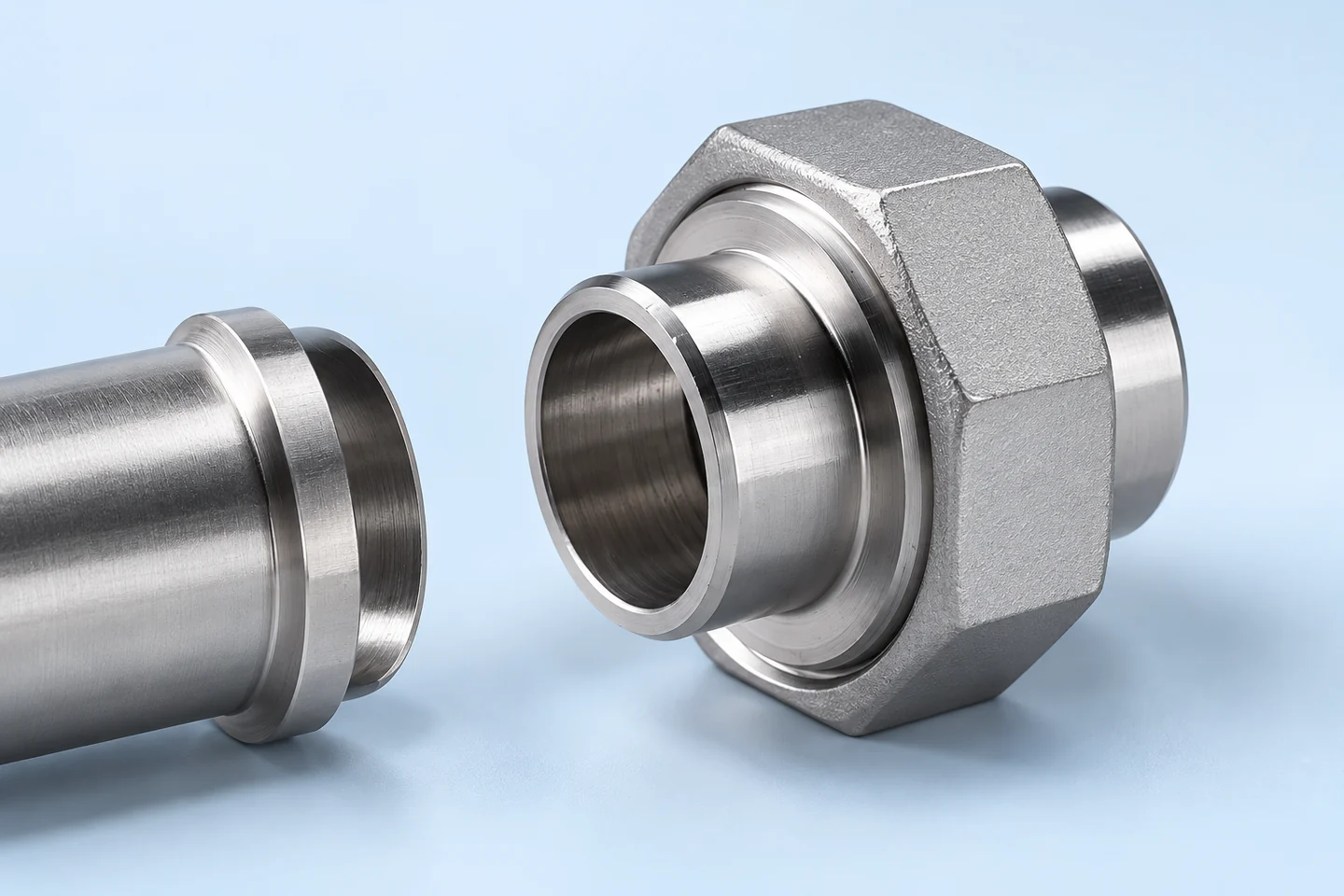 Pipe Unions for Maintenance Replacement — illustrated interface detail