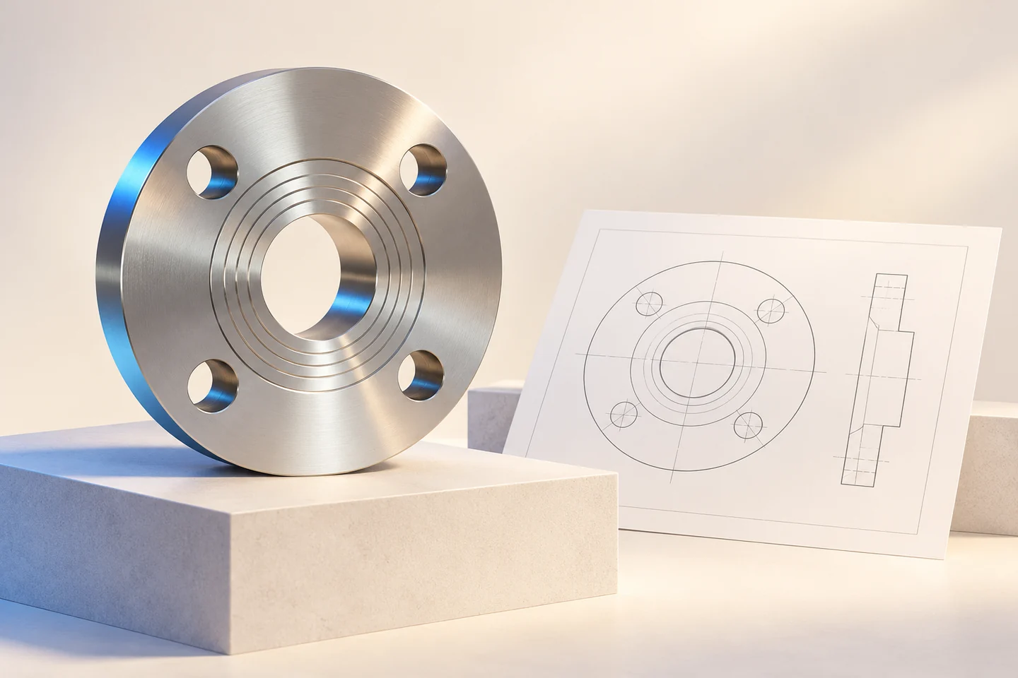 Custom Flanges from Drawings for Equipment OEMs — illustrated product configuration
