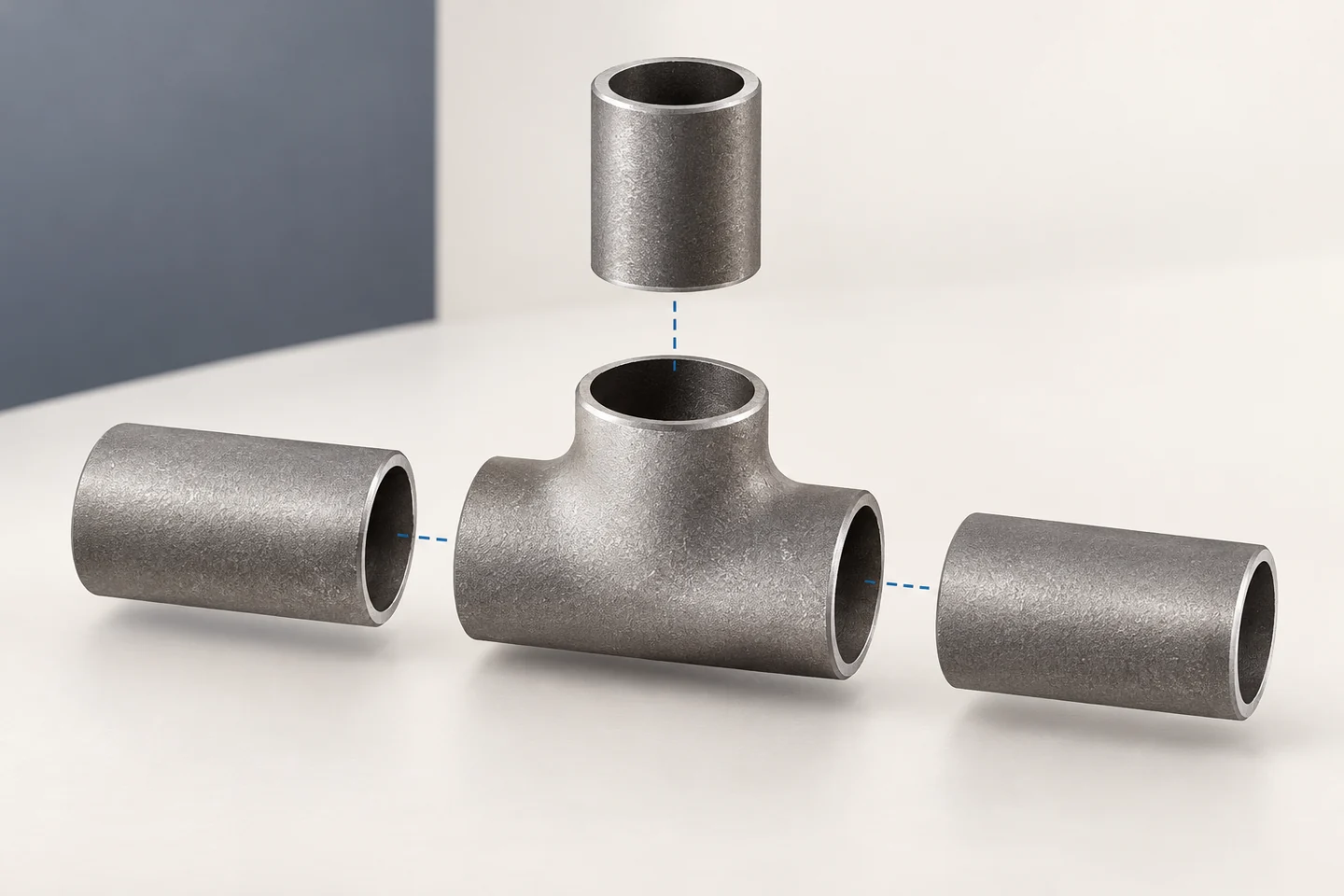 Equal and Reducing Tees for Project Pipework — illustrated geometry review