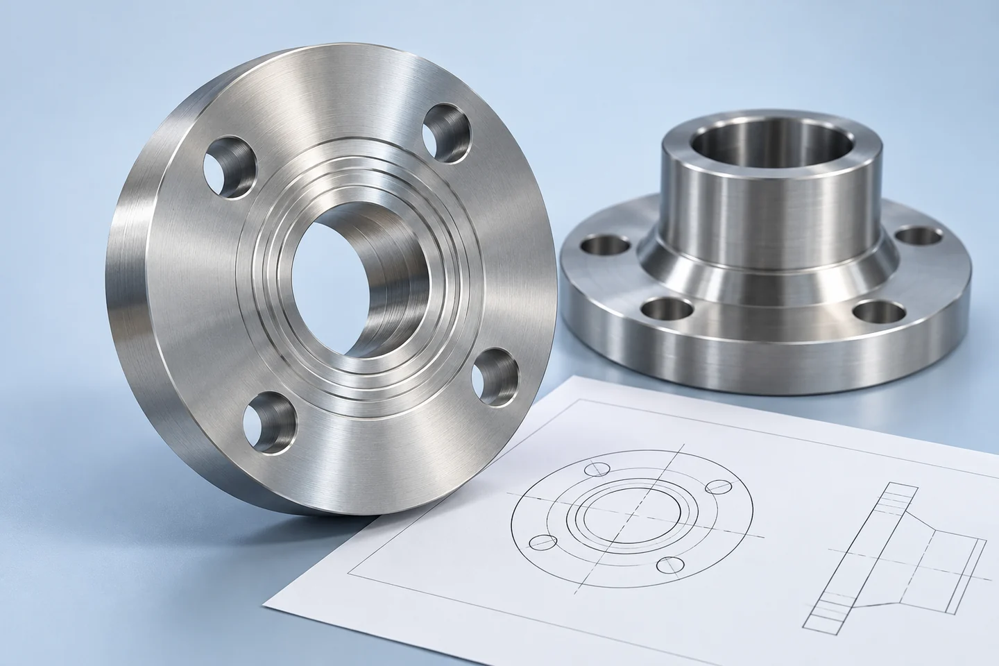 Custom Flanges from Drawings for Equipment OEMs — illustrated interface detail
