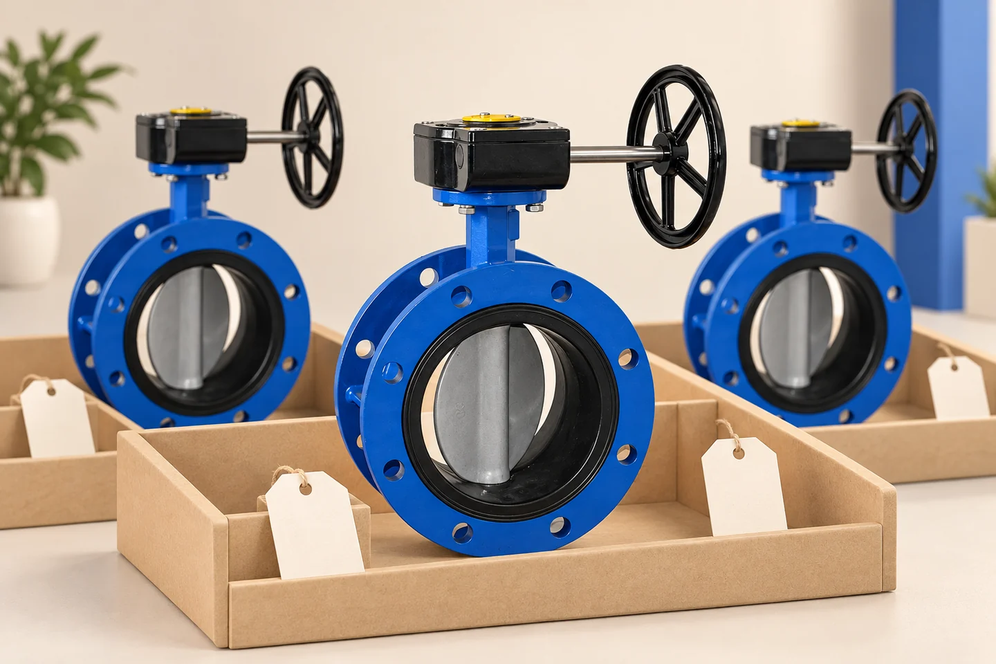 Wafer and Lug Butterfly Valves for Water Systems — illustrated delivery and identification concept