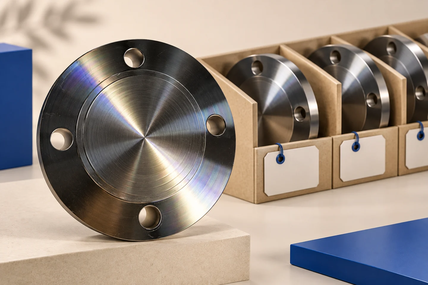 Blind Flanges for Planned Shutdown Replacement — illustrated delivery and identification concept