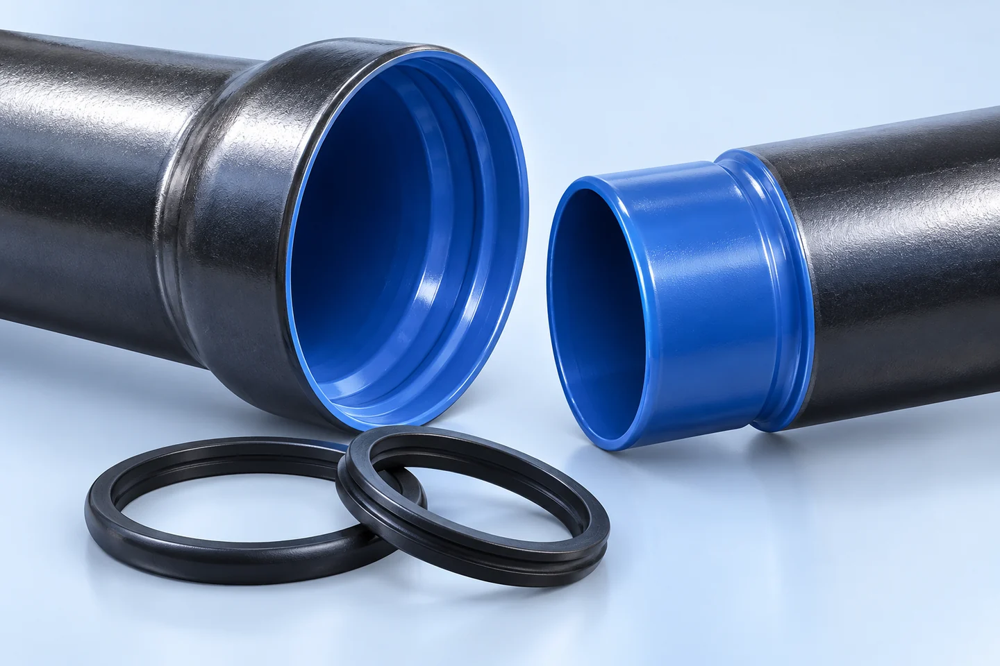 Socket-Joint Steel Pipe for Water Supply Projects — illustrated interface detail
