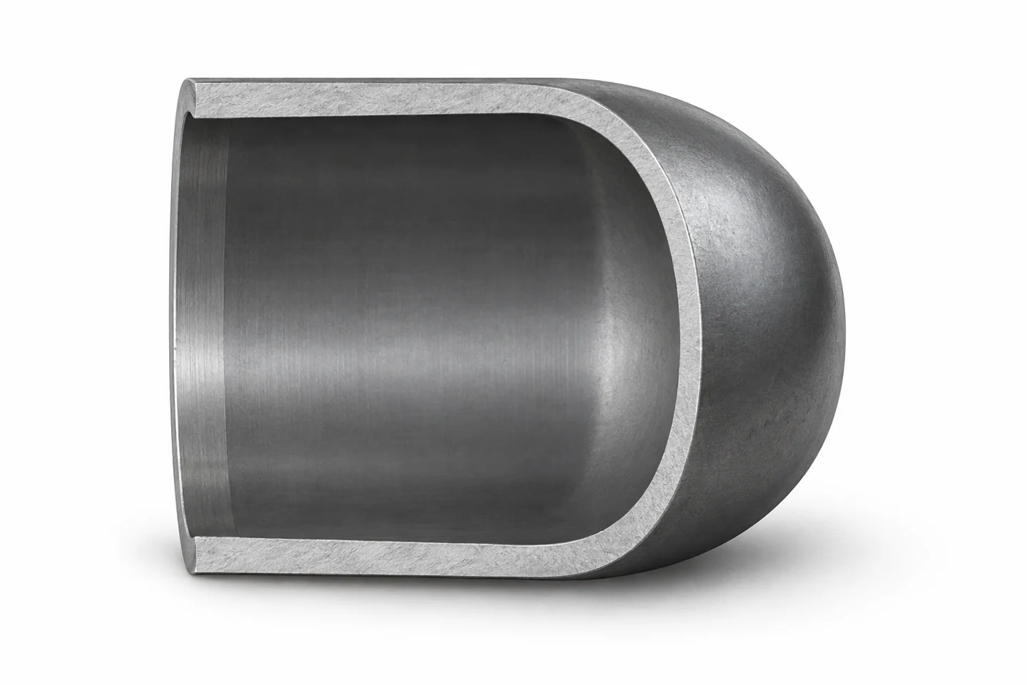 Pipe cap continuous section