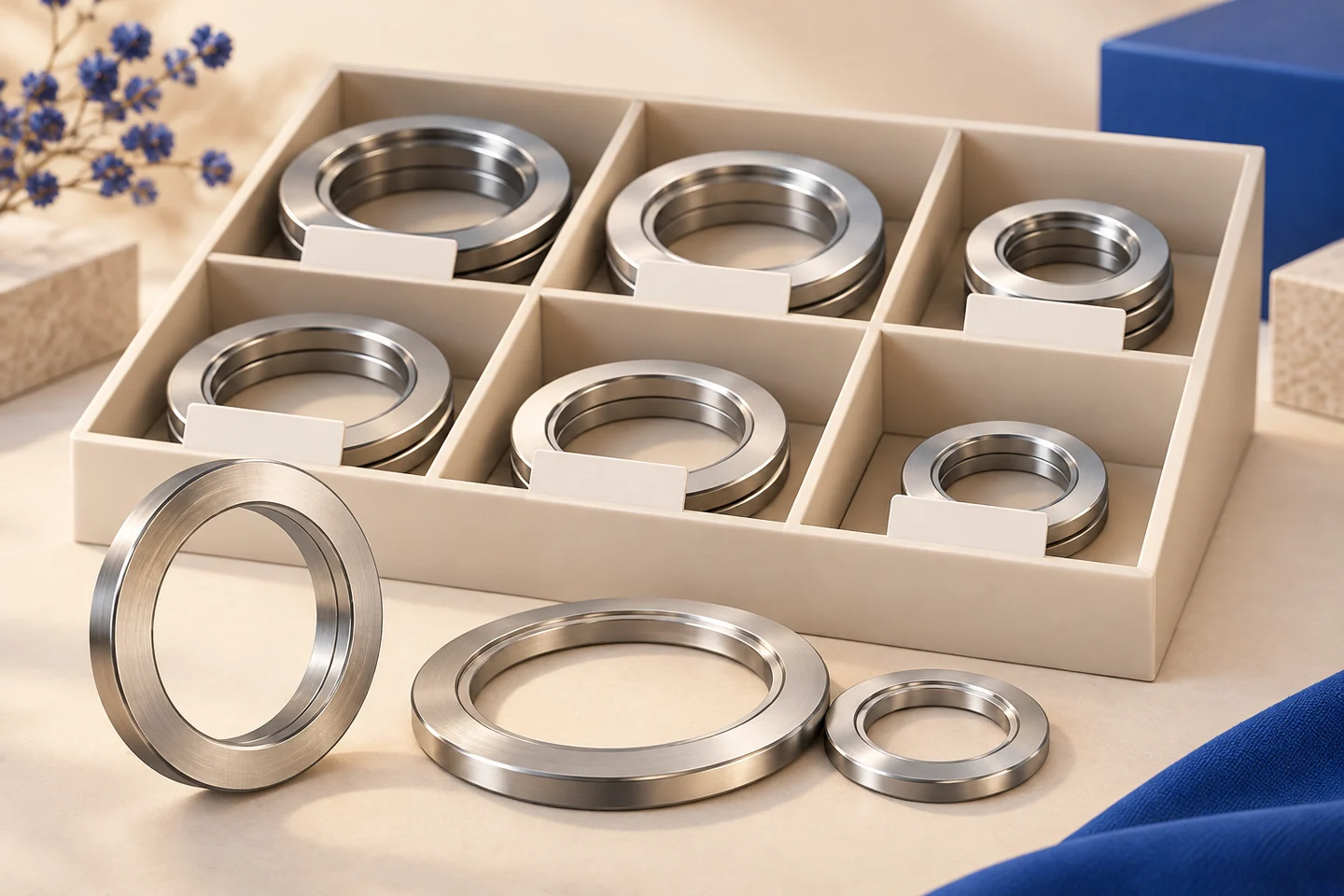 RTJ Ring Gaskets for Oil and Gas Flange Joints — illustrated delivery and identification concept