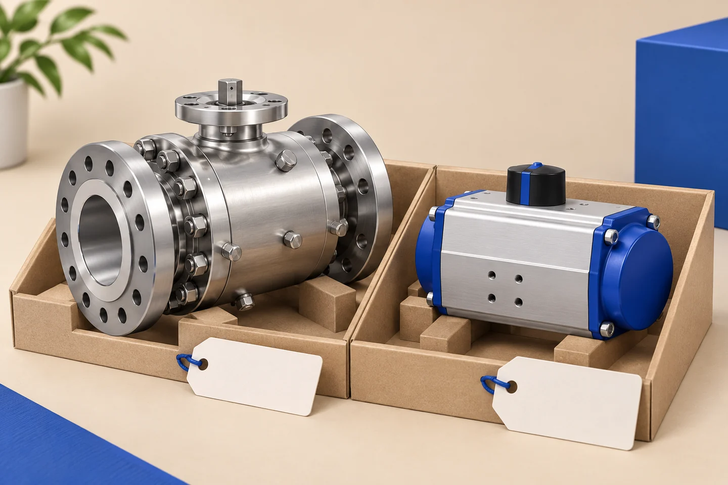 Stainless Ball Valves for Chemical Process Skids — illustrated delivery and identification concept